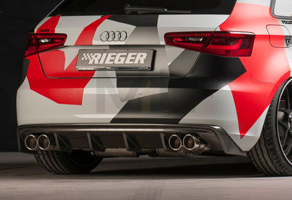 Rieger 00099143 Audi 8V A3 Rear Diffuser 5 | ML Performance UK Car Parts