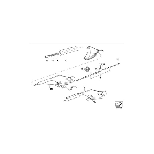 Genuine BMW 34411160152 E36 Roadster Hook (Inc. 316i, 318tds & 318i) | ML Performance UK Car Parts