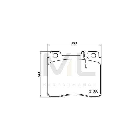 Hella 8DB 355 007-551 Brake Pad Set Suitable For Mercedes-Benz S-Class Prepared For Wear Indicator | ML Performance Car Parts