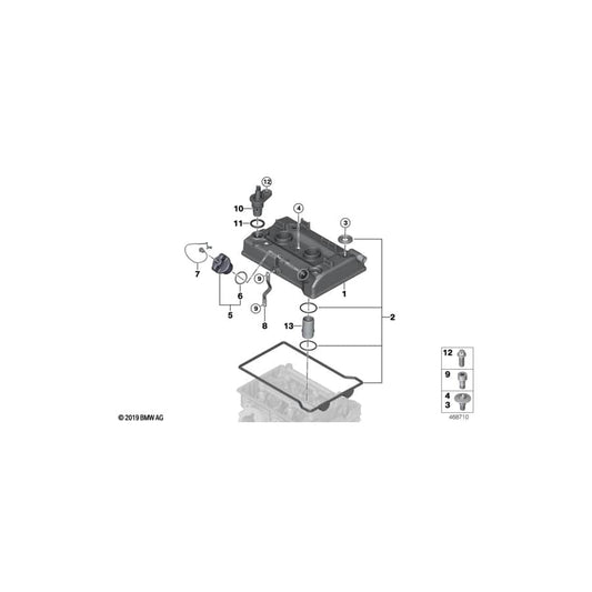Genuine BMW 11128551906 Gasket Set, Cylinder Head Cover (Inc. i3) | ML Performance UK Car Parts