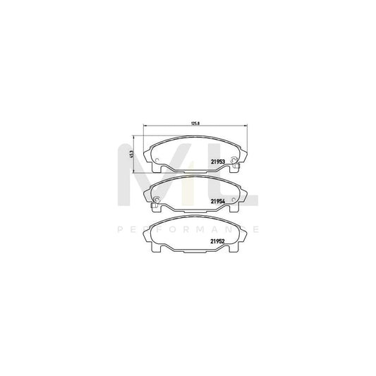 Brembo P 16 007 Brake Pad Set With Acoustic Wear Warning | ML Performance Car Parts