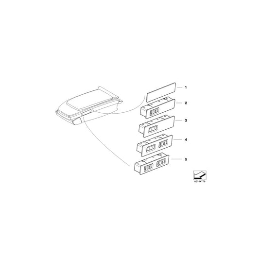 Genuine BMW 61316918420 E66 E67 E65 Switch Heater/Head Rest, Left (Inc. 735Li, 735i & 745Li) | ML Performance UK Car Parts