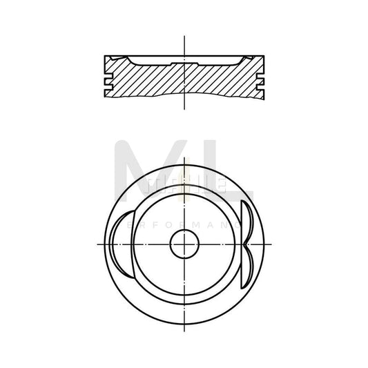 MAHLE ORIGINAL 627 33 00 Piston 86,0 mm | ML Performance Car Parts