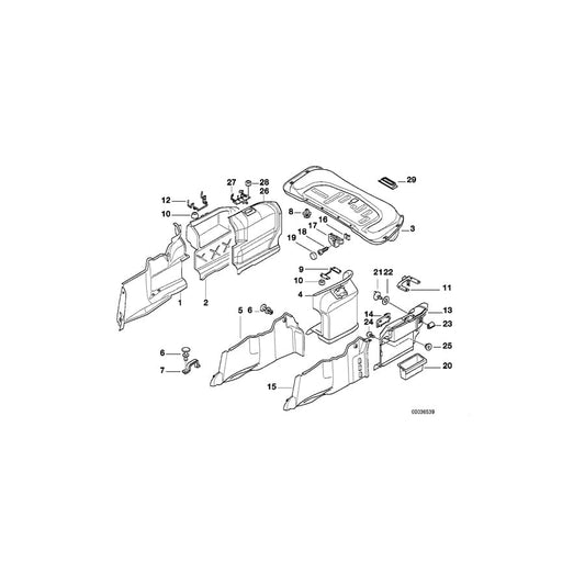 Genuine BMW 51478242324 E38 Rear Right Trunk Trim GRAPHIT (Inc. 740i, 728iL & 735iL) | ML Performance UK Car Parts