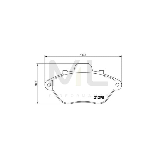 Brembo P 61 039 Brake Pad Set For Peugeot 605 Saloon | ML Performance Car Parts