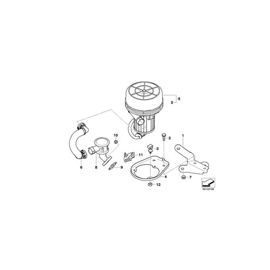 Genuine BMW 11723401026 E83 Secondary Air Pump Bracket (Inc. X3 2.5i & X3 3.0i) | ML Performance UK Car Parts