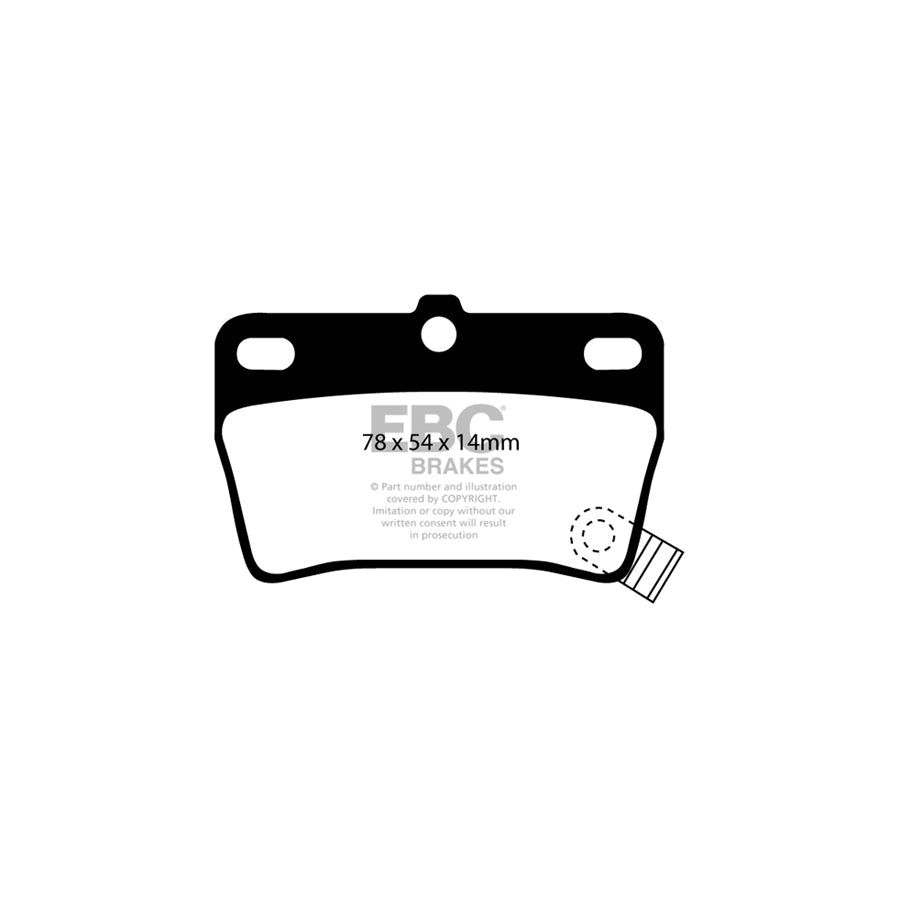 EBC DP61403 Toyota Rav 4 Greenstuff Rear Brake Pads - Akebono Caliper 2 | ML Performance UK Car Parts