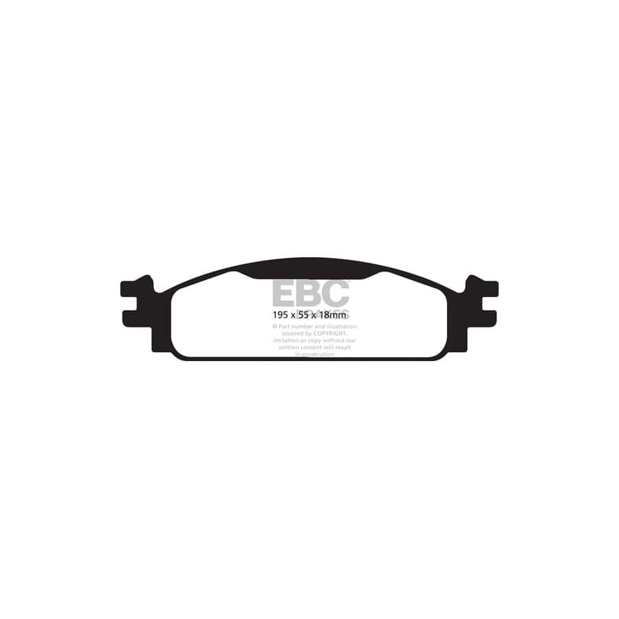 EBC PD11KF720 Ford Flex Greenstuff Front Brake Pad & GD Disc Kit 2 | ML Performance UK Car Parts