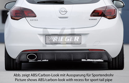 Rieger 00088112 Opel Astra J Rear Diffuser 2 | ML Performance UK Car Parts