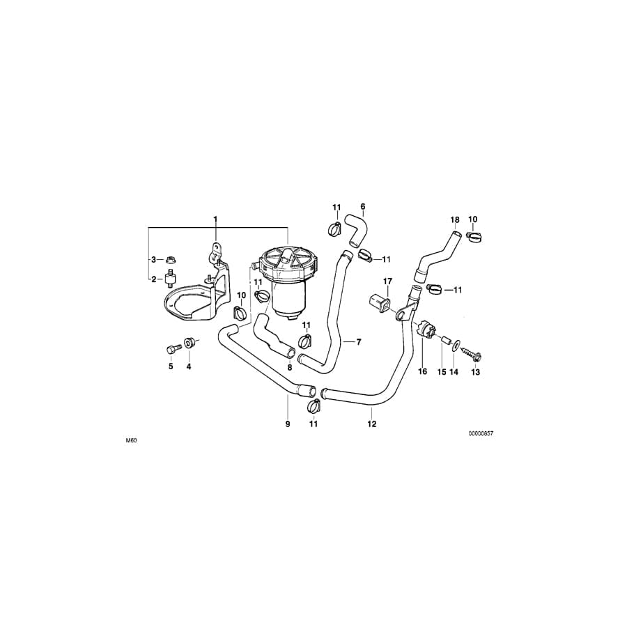 Genuine BMW 11721742729 E38 Hose (Inc. 730i & 730iL) | ML Performance UK Car Parts