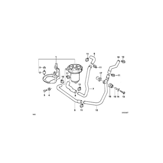 Genuine BMW 11721742729 E38 Hose (Inc. 730i & 730iL) | ML Performance UK Car Parts