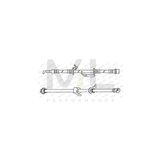 FERODO FHY2851 Brake Hose for TOYOTA RAV 4 690mm, ???10 | ML Performance Car Parts