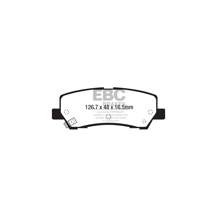 EBC PD13KR645 Ford Mustang Yellowstuff Rear Brake Pad & GD Disc Kit 2 | ML Performance UK Car Parts