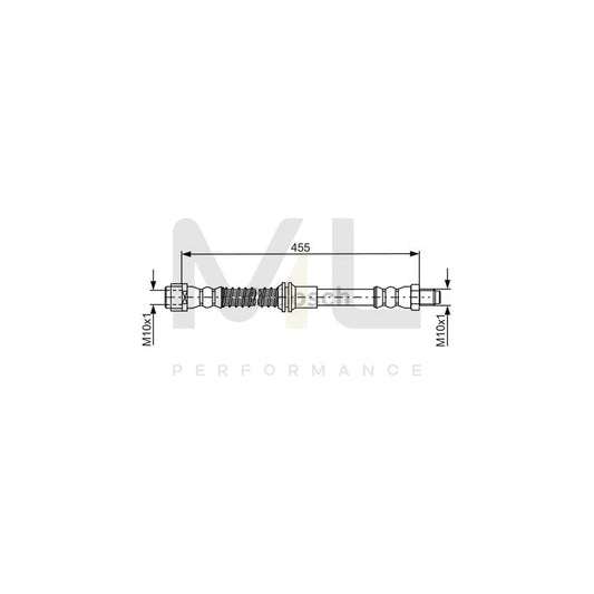 BOSCH 1 987 481 747 Brake Hose 455mm | ML Performance Car Parts