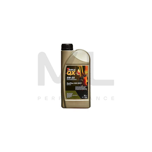 TRIPLE QX SynPlus Engine Oil 5W-30 GM Dexos1 - 1Ltr Engine Oil ML Performance UK ML Car Parts