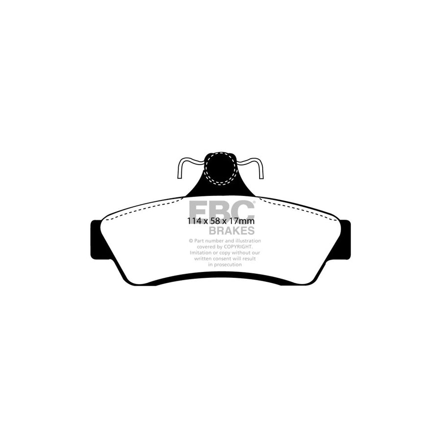 EBC DP31506C Chevrolet Holden Redstuff Rear Brake Pads 2 | ML Performance UK Car Parts
