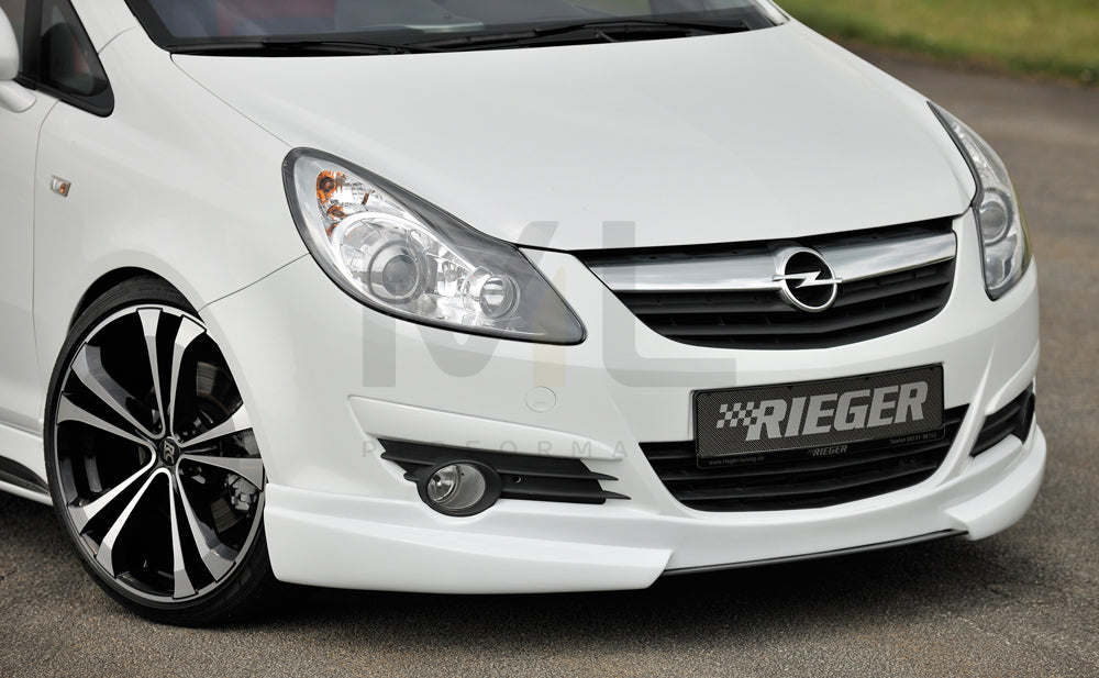 Rieger 00058940 Opel Corsa D Front Splitter 2 | ML Performance UK Car Parts