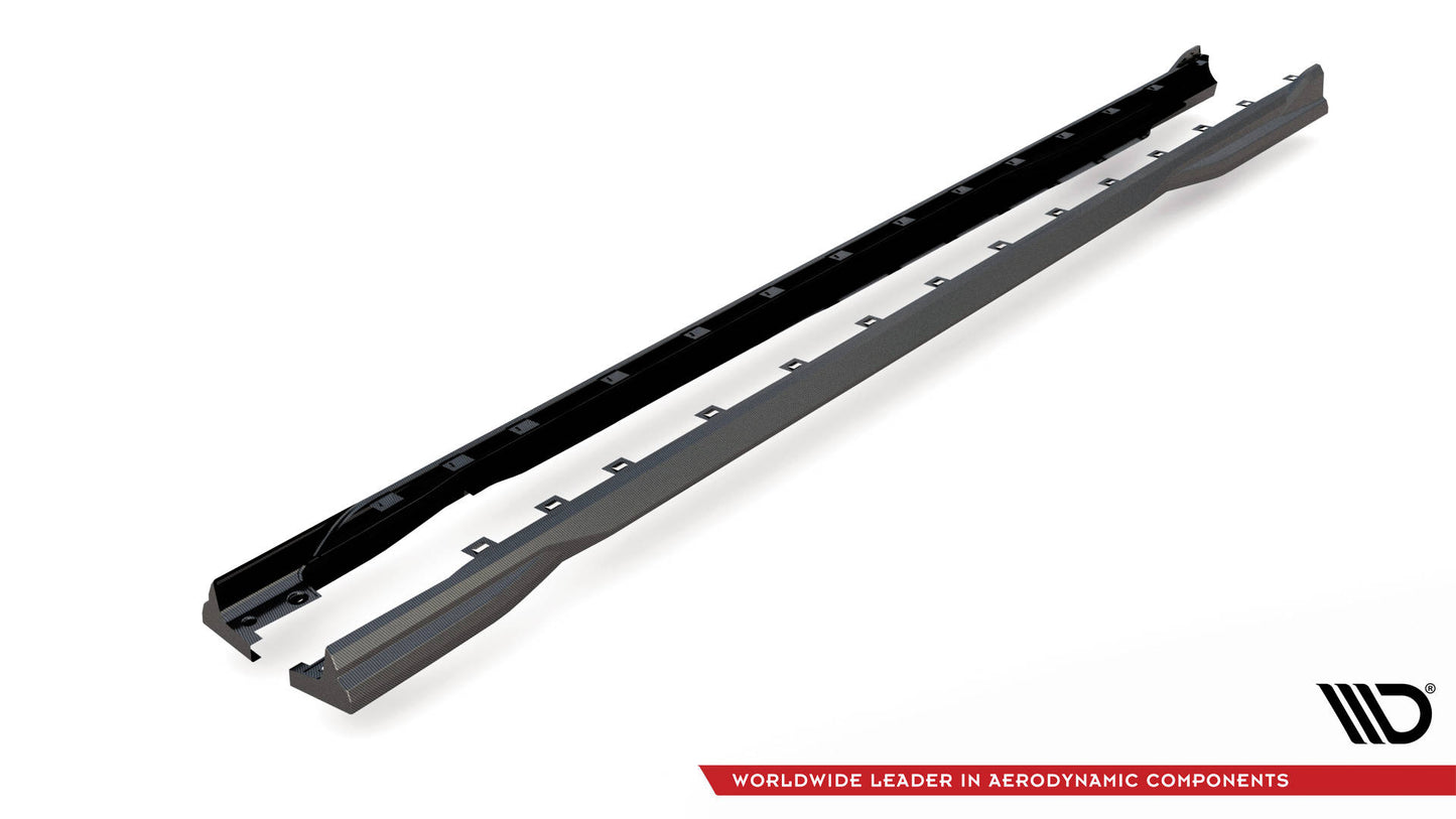 MAXTON DESIGN CF-BM-1-40-M-SD1-245-P CARBON FIBER SIDE SKIRTS BMW 1 F40 M-PACK/ M135I | ML Performance