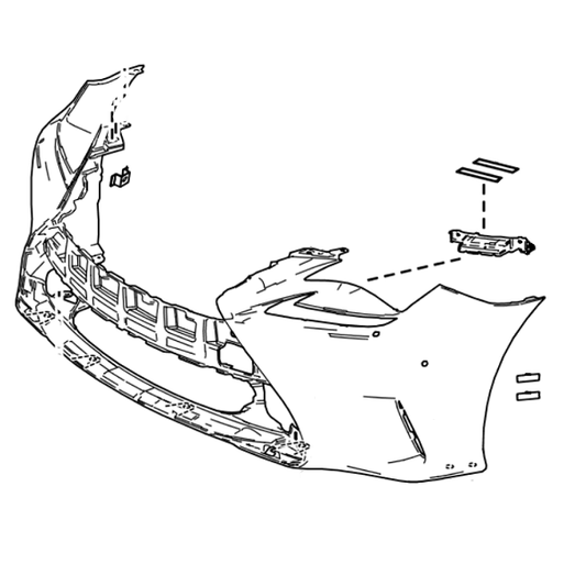 Genuine Lexus 52119-24942 RC Phase 1 Luxury Front Bumper