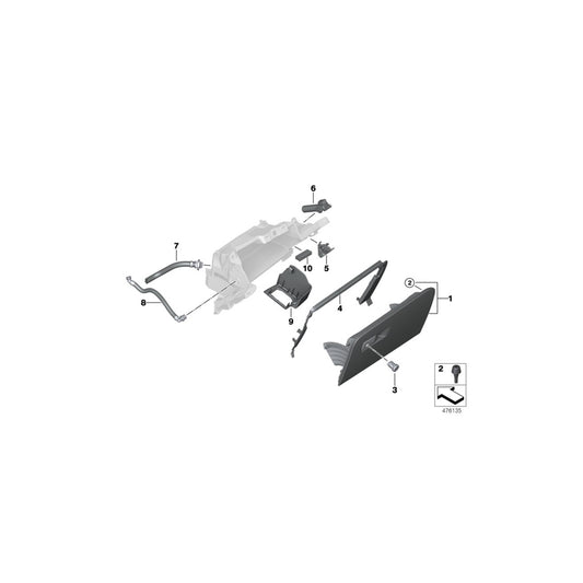 Genuine BMW 51169375429 G32 F90 G30 Glove Box Lid SCHWARZ (Inc. 530iX, 520i & 530dX) | ML Performance UK