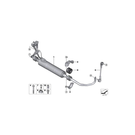 Genuine BMW 37116861474 G12 G11 G14 Bracket, Stabilizer Bar, Upper Section (Inc. 840iX, M550iX & 640i) | ML Performance UK Car Parts