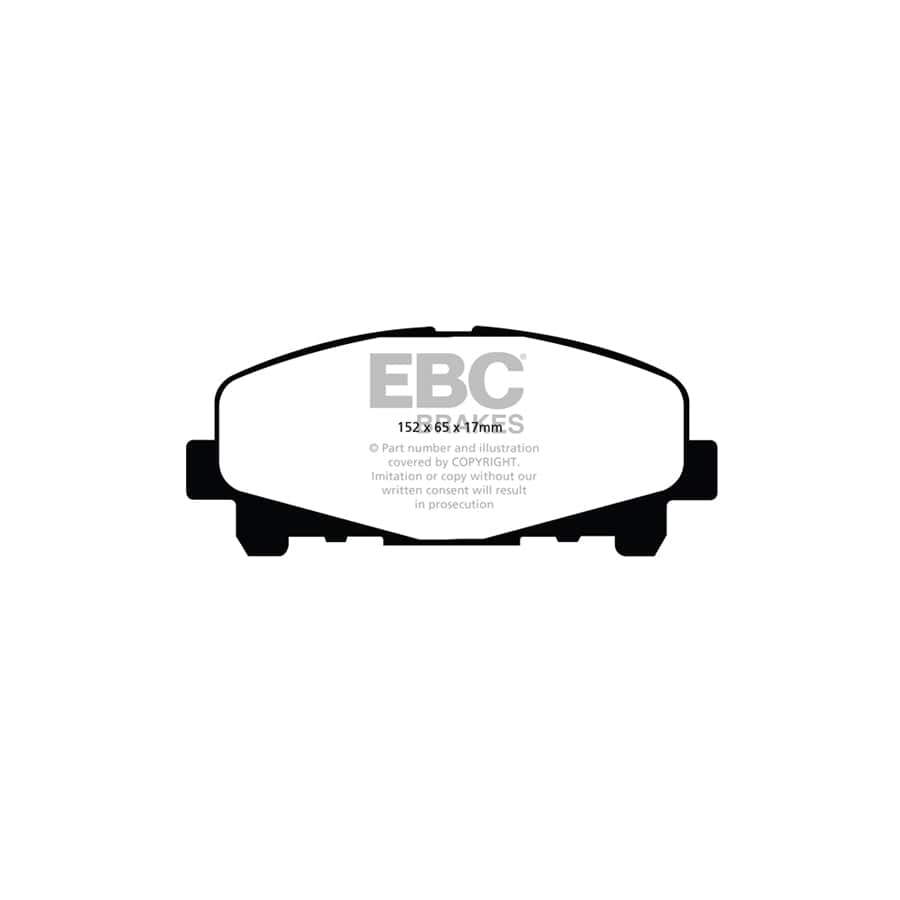 EBC PD01KF628 Honda Accord Greenstuff Front Brake Pad & Plain Disc Kit  2 | ML Performance UK Car Parts