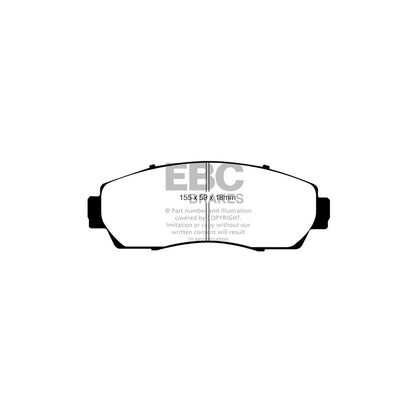 EBC PD01KF1832 Honda CR-V Mk4 Greenstuff Front Brake Pad & Plain Disc Kit  2 | ML Performance UK Car Parts