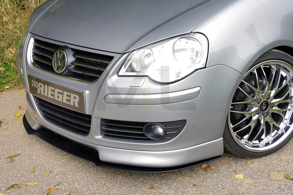 Rieger 00047121 VW 9N Polo Mk5 Front Splitter 1 | ML Performance UK Car Parts