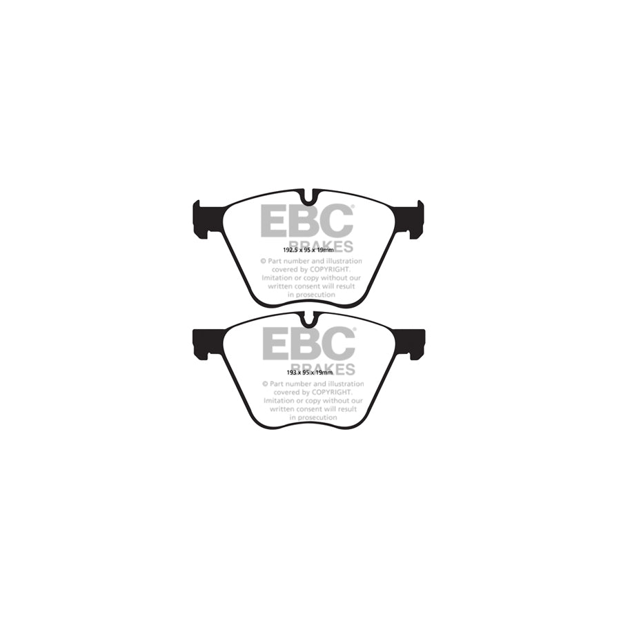 EBC PLK1406 BMW E70 Yellowstuff Pads and Brake Line Performance Pack - ATE Caliper 2 | ML Performance UK Car Parts