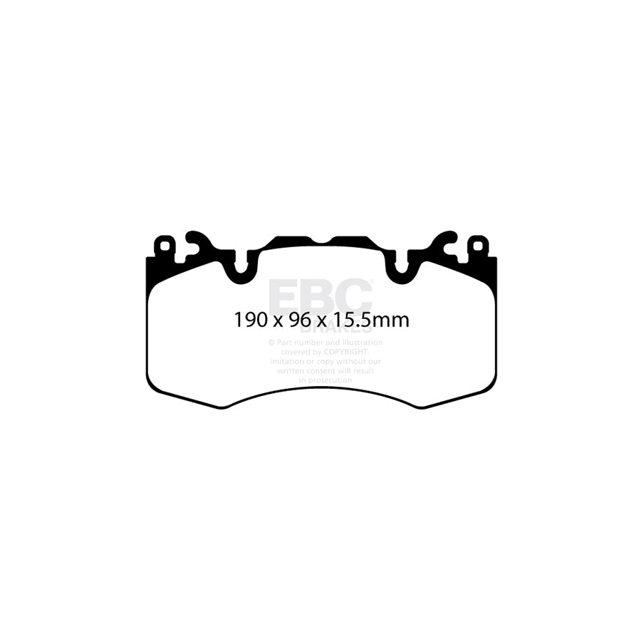 EBC PD13KF813 Land Rover Yellowstuff Front Brake Pad & GD Disc Kit - TRW Caliper 2 | ML Performance UK Car Parts