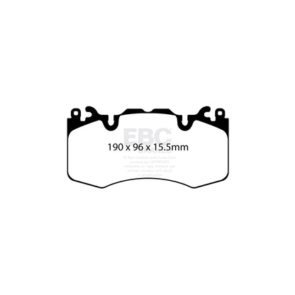 EBC PD13KF813 Land Rover Yellowstuff Front Brake Pad & GD Disc Kit - TRW Caliper 2 | ML Performance UK Car Parts