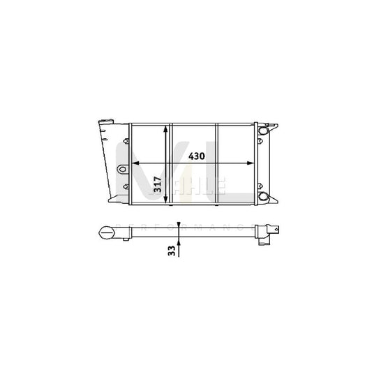 MAHLE ORIGINAL CR 420 000P Engine radiator Mechanically jointed cooling fins, Automatic Transmission, Manual Transmission | ML Performance Car Parts