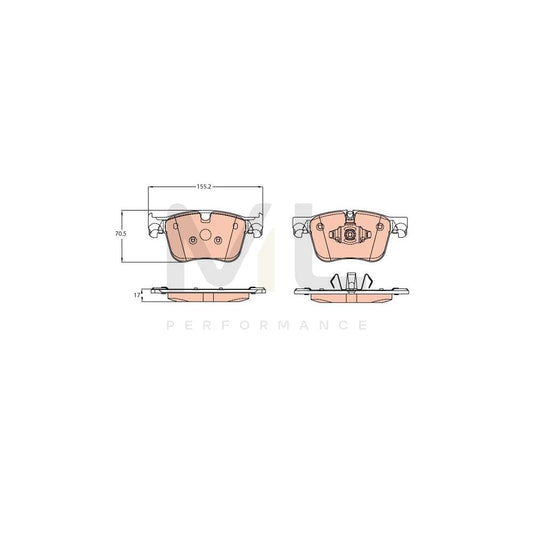 TRW Gdb2193 Brake Pad Set Prepared For Wear Indicator | ML Performance Car Parts