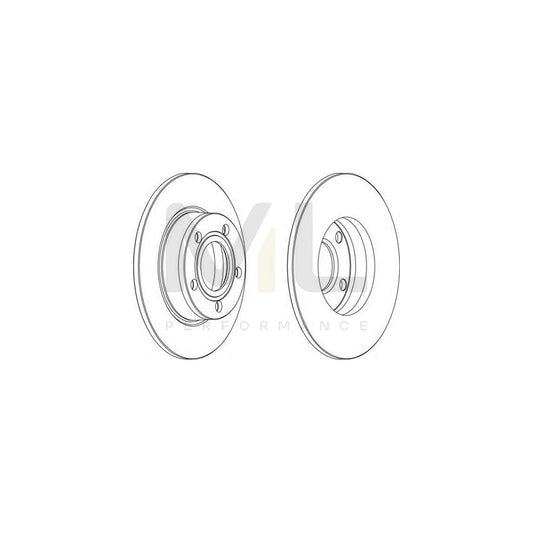 FERODO DDF1177-1 Brake Disc Solid | ML Performance Car Parts