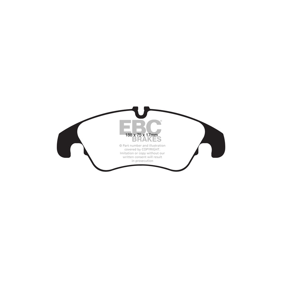 EBC DPX2022 Audi C7 Ultimax Front Brake Pads - TRW Caliper (Inc. A6, A7, Q5) 2 | ML Performance UK Car Parts