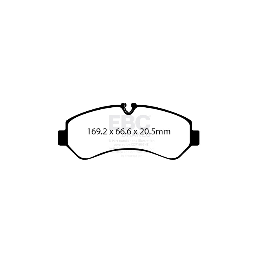 EBC DPX2406 Mercedes-Benz Sprinter Ultimax Rear Brake Pads - Brembo Caliper 2 | ML Performance UK Car Parts
