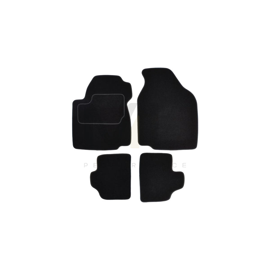MAMMOOTH A041 FOR70 PRM 01 Floor mat set for FORD Fiesta Mk4 Hatchback (JAS, JBS) Textile, Front and Rear, Quantity: 4, Black | ML Performance Car Parts