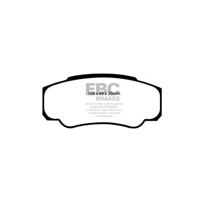 EBC PDKR274 Citroen Fiat Peugeot Ultimax Rear Brake Pad & Plain Disc Kit - Brembo Caliper 2 | ML Performance UK Car Parts