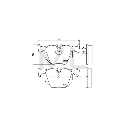 Brembo P 06 016 Brake Pad Set Prepared For Wear Indicator | ML Performance Car Parts