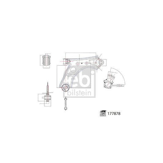 Febi Bilstein 177878 Suspension Arm For