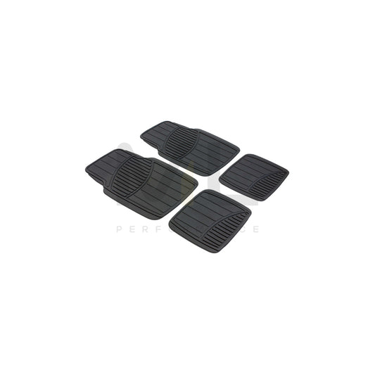 WALSER Universal fit, Straightline 28002 Floor mat set PVC, Front and Rear, Quantity: 4, Black | ML Performance Car Parts