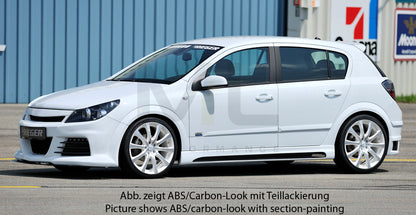 Rieger 00051265 Opel Astra H Side Skirt 2 | ML Performance UK Car Parts