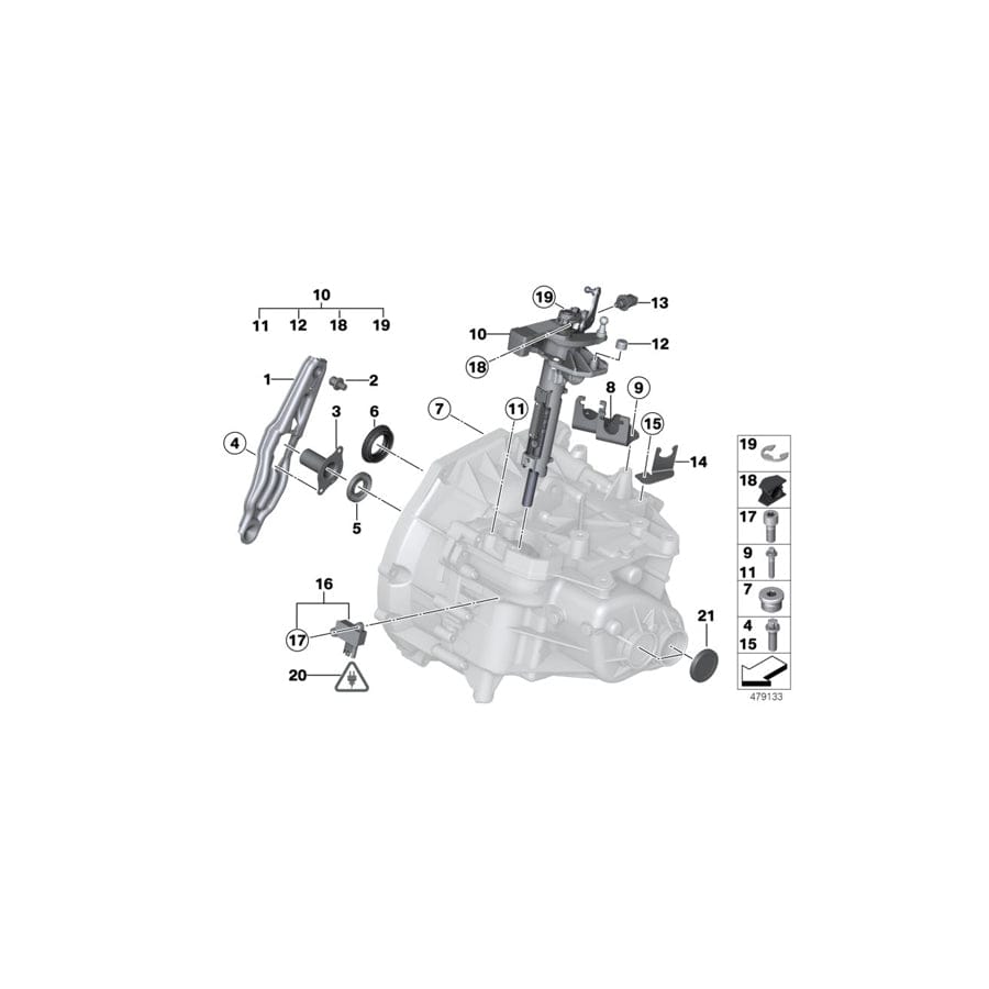 Genuine BMW 23117568470 R56 Coupé Paceman Torx Bolt M5X12 (Inc. Cooper D ALL4 1.6, One Eco 55kW & One 55kW) | ML Performance UK Car Parts