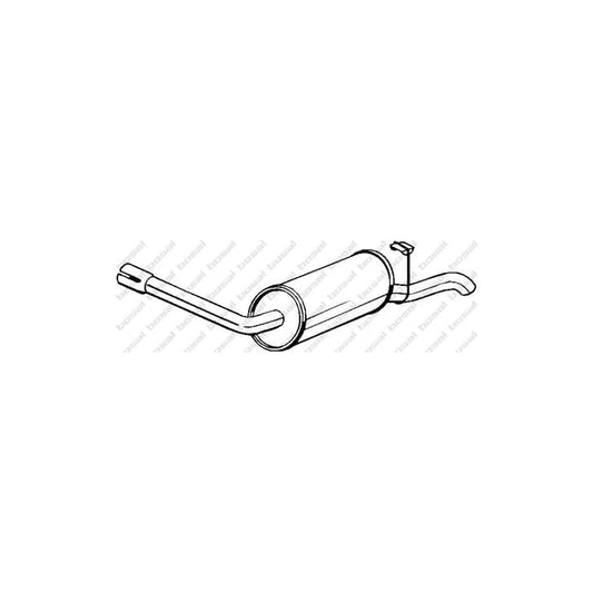 Bosal 154-843 Rear Silencer For Ford Scorpio Mk1 Hatchback (Gae, Gge)
