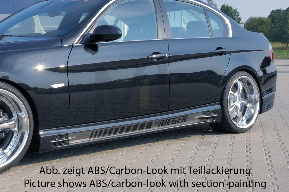 Rieger 00099548 BMW 3 Series E90 E91 Side Skirt 6 | ML Performance UK Car Parts