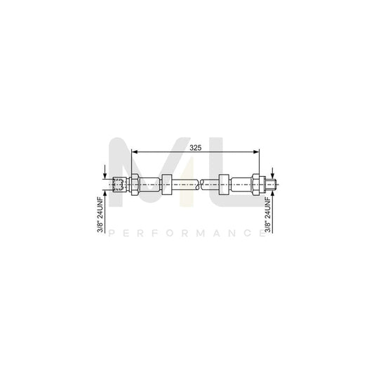 BOSCH 1 987 476 130 Brake Hose 324mm | ML Performance Car Parts