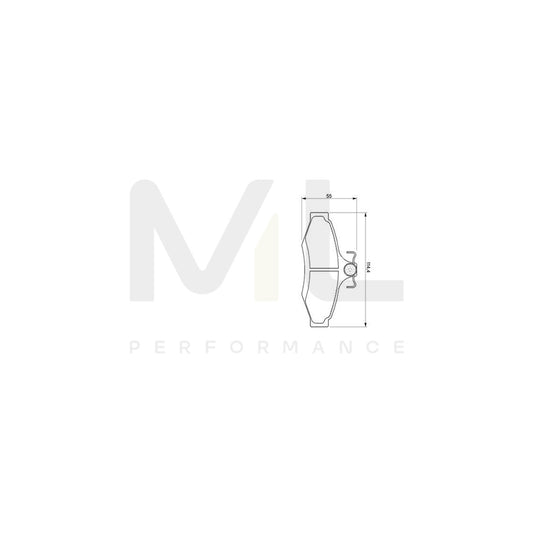 Bosch 0986424757 Brake Pad Set With Mounting Manual BP464 | ML Performance Car Parts