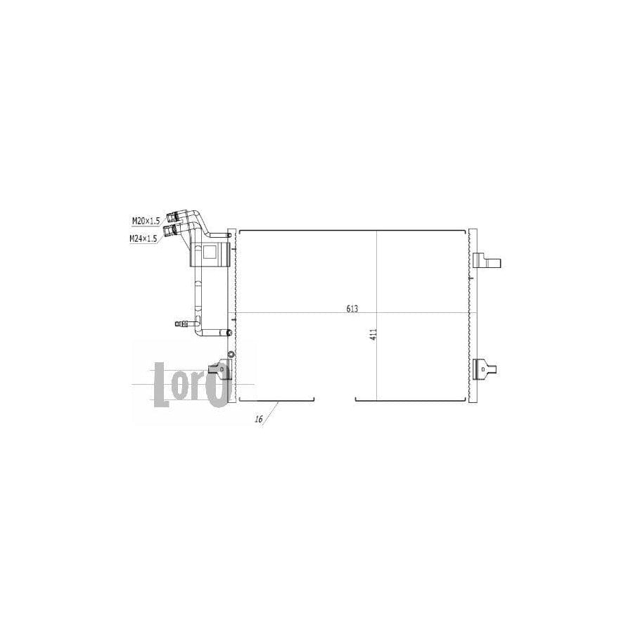 Abakus 0030160002 Air Conditioning Condenser For Audi A4 | ML Performance UK