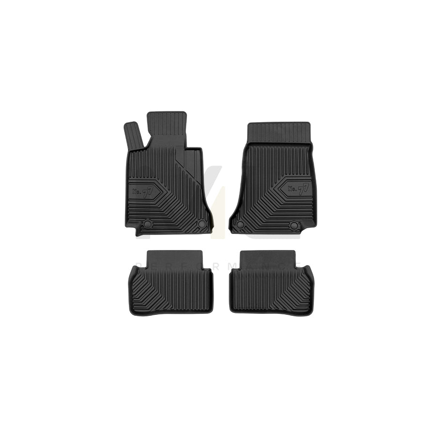 FROGUM Tailored, No.77 77409583 Floor mat set suitable for MERCEDES-BENZ C-Class Saloon (W205) Elastomer, Front and Rear, Quantity: 4, Black | ML Performance Car Parts