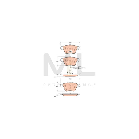 TRW Cotec Gdb1809 Brake Pad Set Incl. Wear Warning Contact | ML Performance Car Parts